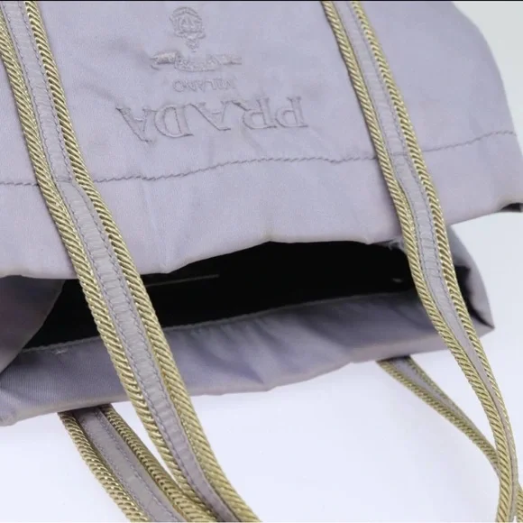 Prada handbag tote nylon purple lilac - Picture 12 of 14